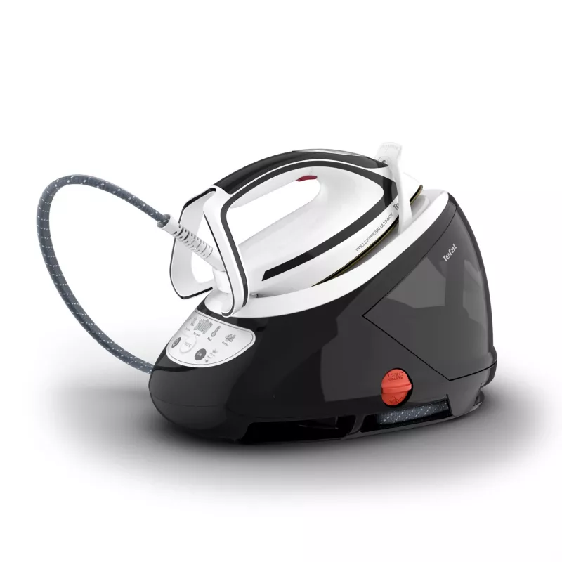 Tefal Pro Express Ultimate GV9550 1,9 l Durilium AirGlide Autoclean padu, juoda, balta