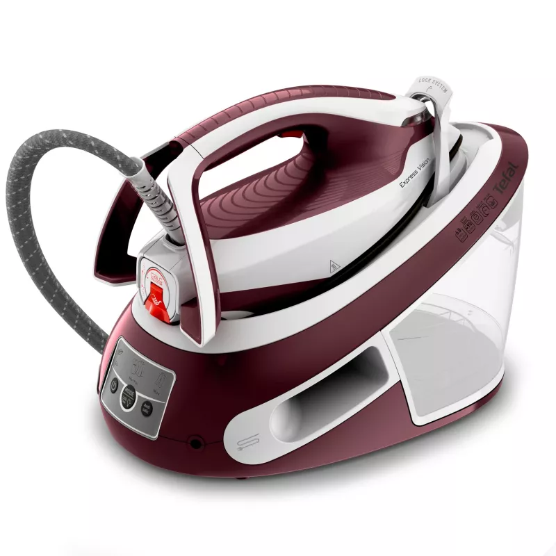 Tefal Express Vision SV8150 2800 W 1,8 L Durilium AirGlide Autoclean padas Raudona, Balta
