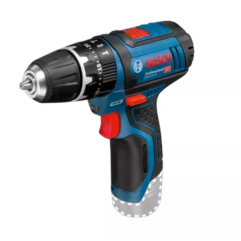 Bosch GSB 12V-15 Professional 1300 aps./min., juoda, mėlyna