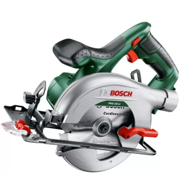 Bosch PKS 18 LI 15 cm juoda, žalia, nerūdijantis plienas 3800 RPM