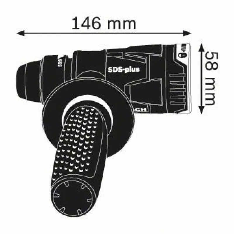 Bosch GHA FC2 Professional griebtuvo adapteris
