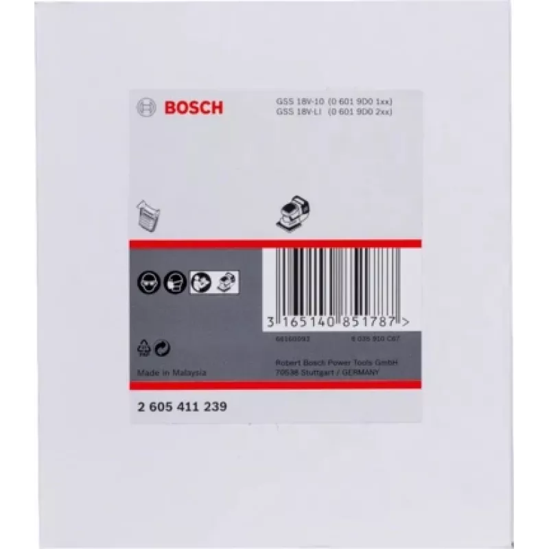 Bosch 2 605 411 239 šlifuoklio priedas 1 vnt. Filtras