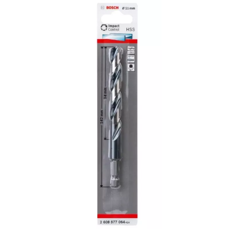 Sraigtinis grąžtas Bosch HSS šešiabriauniu kotu 1,1 cm