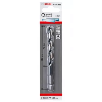 Suktuvas grąžtas Bosch HSS šešiabriauniu kotu 8,5 mm