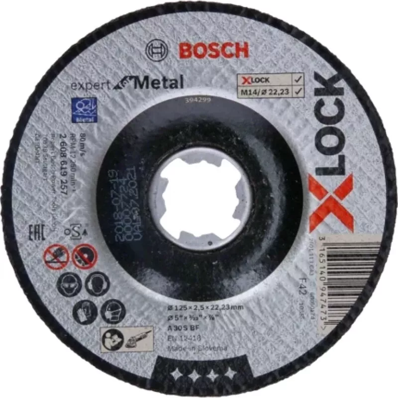 Bosch 2 608 619 257 kampinio šlifuoklio priedas Pjovimo diskas