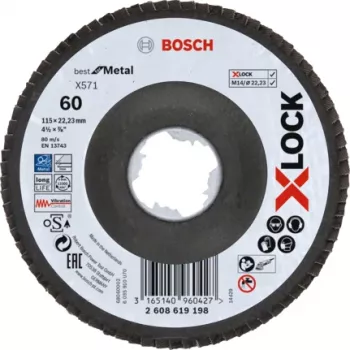 Bosch 2 608 619 198 kampinio šlifuoklio priedas Žiedlapinis diskas