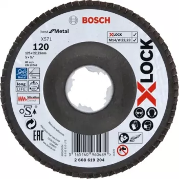 Bosch X-LOCK X571 BEST FOR METAL šlifavimo diskas