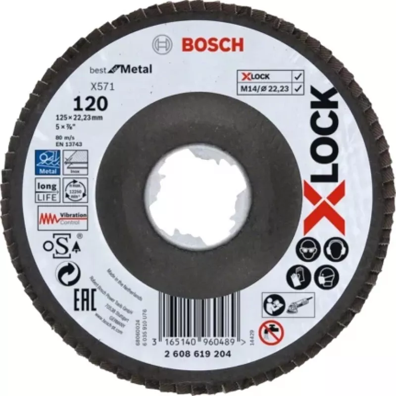 Bosch X-LOCK X571 BEST FOR METAL šlifavimo diskas