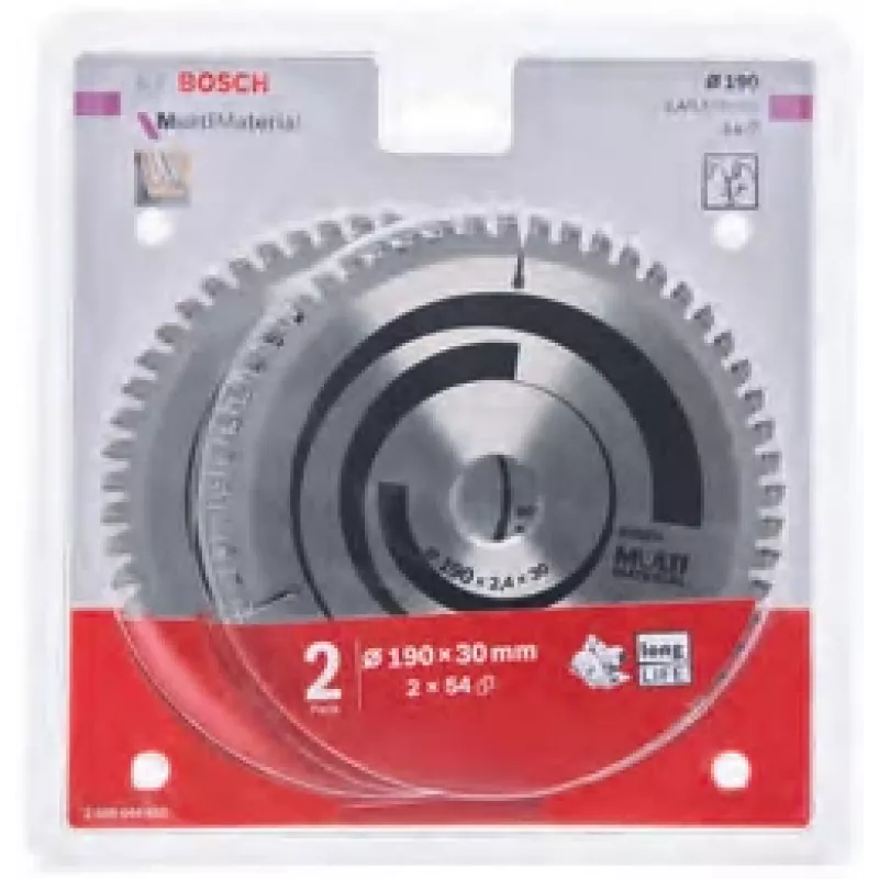 Bosch 2 608 644 651 diskinis pjūklo diskas 19 cm 2 vnt.