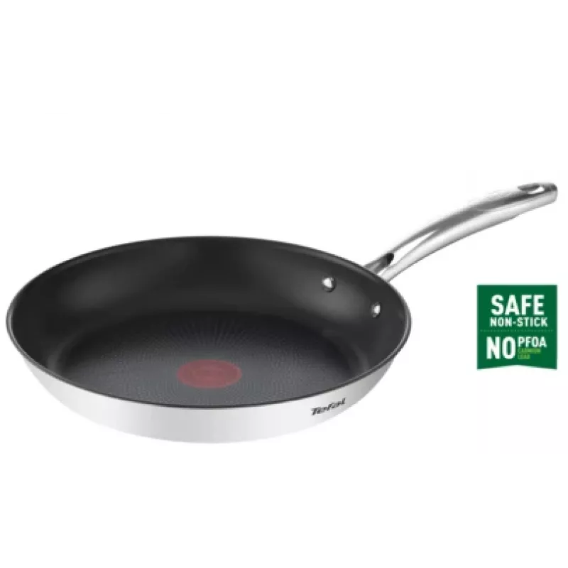 Universali keptuvė Tefal DUETTO+ G7320434 24 cm — nerūdijančio plieno, be PFOA, juoda