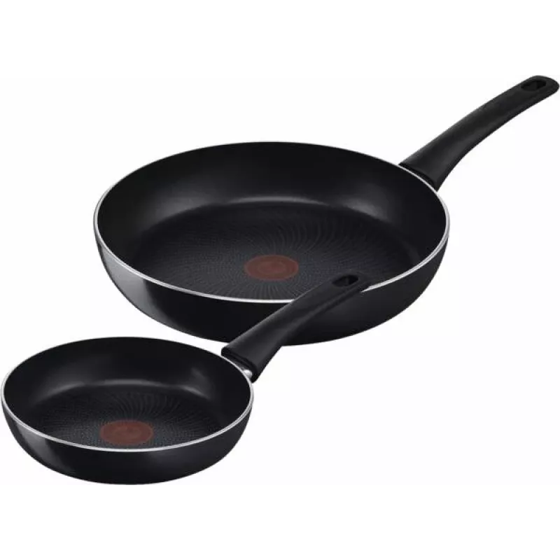 Keptuvių rinkinys Tefal Generous Cook C27890 — aliuminis, 20 cm ir 28 cm, juodas, 2 vnt.