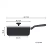 Tefal Change Juoda C4763225 keptuvė, apkepimo keptuvė, Apvali