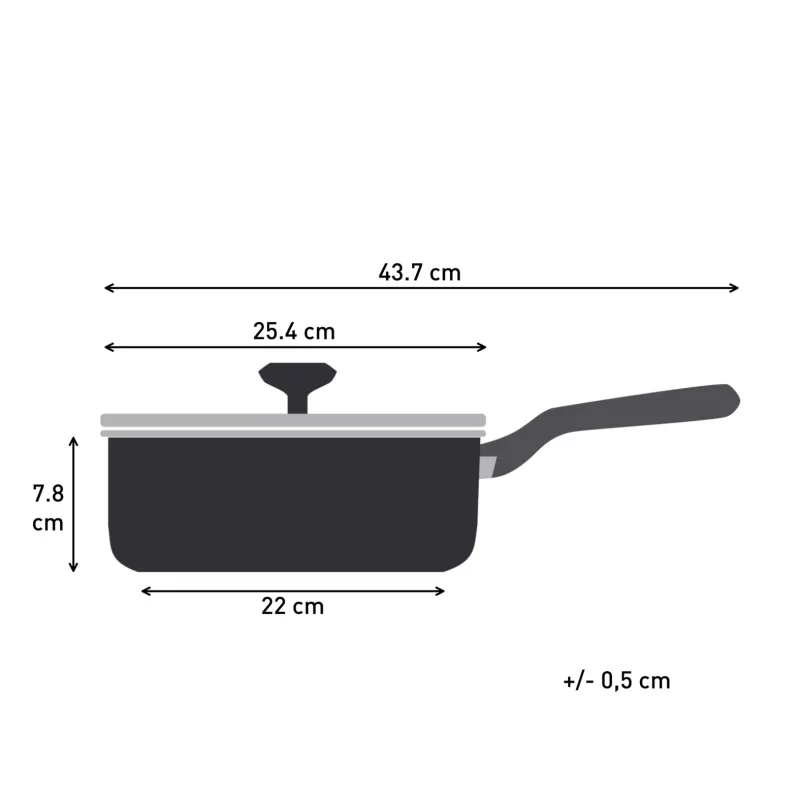 Tefal Change Juoda C4763225 keptuvė, apkepimo keptuvė, Apvali