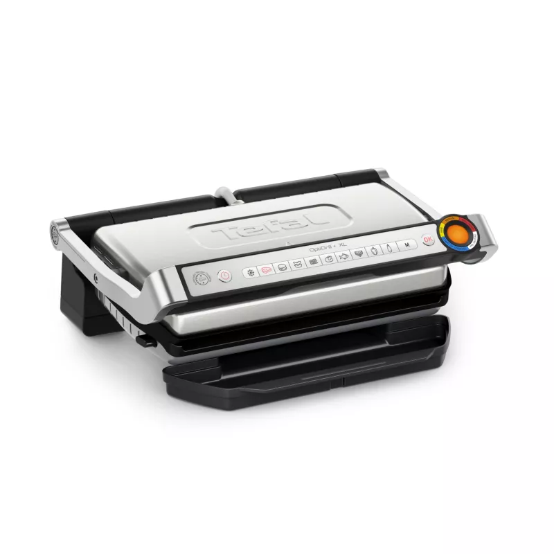 Kontaktinė kepsninė Tefal Optigrill+ XL GC727D10 — 2000 W, stačiakampis metalinis korpusas, 445×365×175 mm