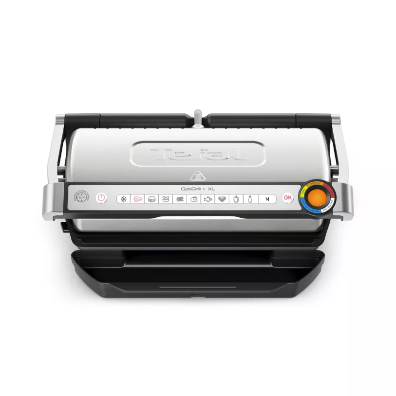 Kontaktinė kepsninė Tefal Optigrill+ XL GC727D10 — 2000 W, stačiakampis metalinis korpusas, 445×365×175 mm