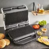 Kontaktinė kepsninė Tefal Optigrill+ XL GC727D10 — 2000 W, stačiakampis metalinis korpusas, 445×365×175 mm