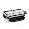 Kontaktinė kepsninė Tefal Optigrill+ XL GC727D10 — 2000 W, stačiakampis metalinis korpusas, 445×365×175 mm