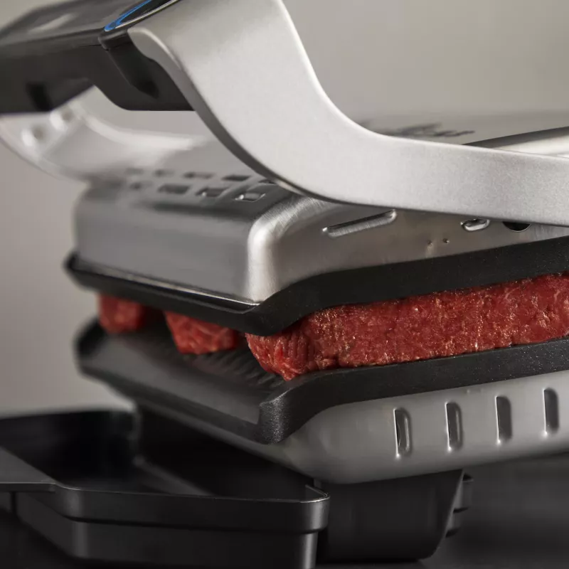 Kontaktinė kepsninė Tefal Optigrill+ XL GC727D10 — 2000 W, stačiakampis metalinis korpusas, 445×365×175 mm