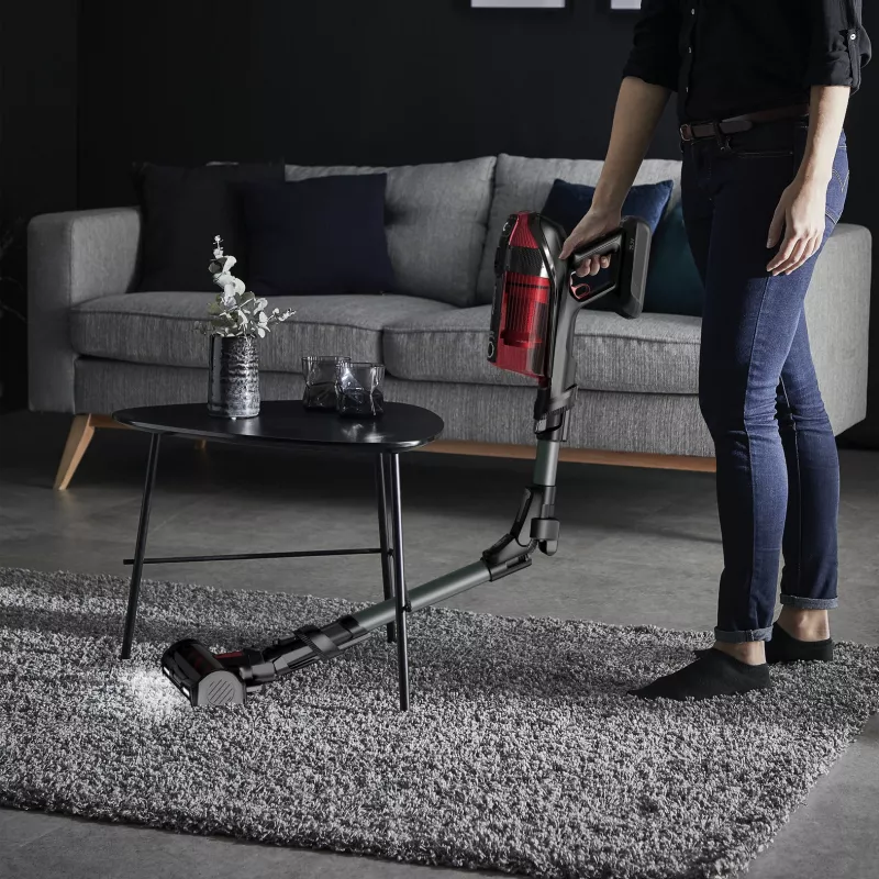 Rowenta RH98A8 2-in-1 stick vacuum baterija Dry Bagless 0.9 L 320 W Red, Pilka