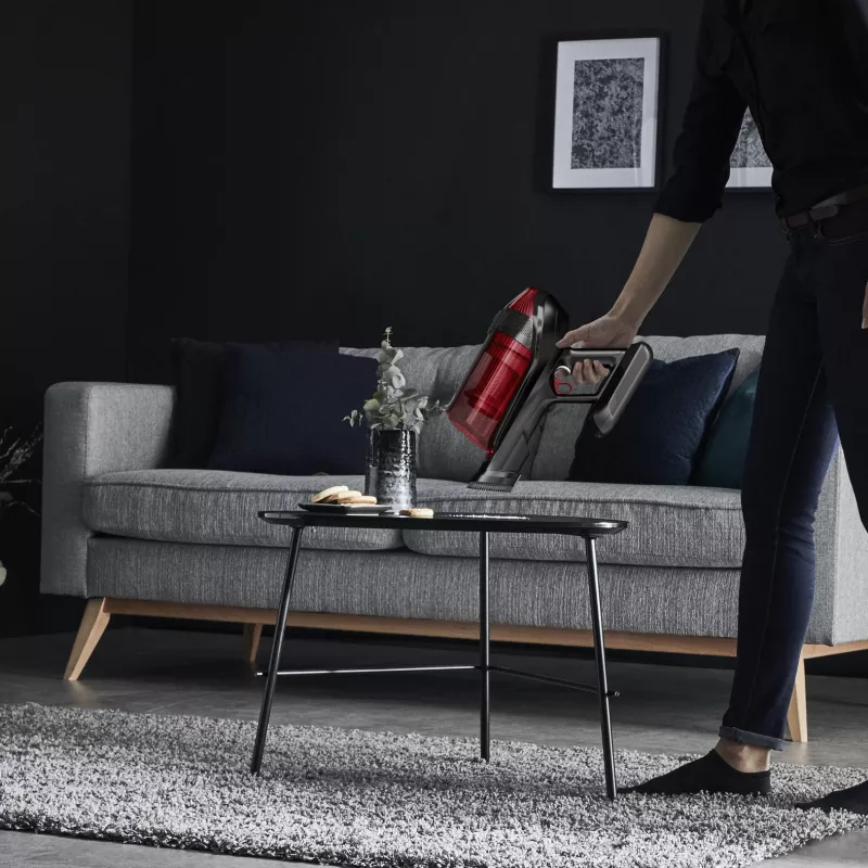 Rowenta RH98A8 2-in-1 stick vacuum baterija Dry Bagless 0.9 L 320 W Red, Pilka