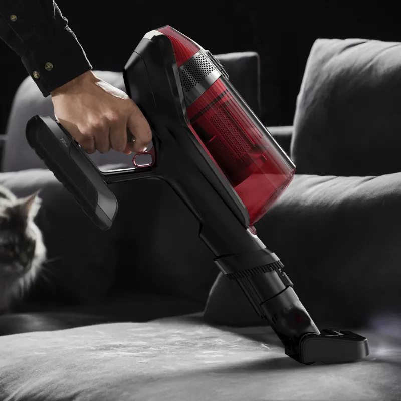 Rowenta RH98A8 2-in-1 stick vacuum baterija Dry Bagless 0.9 L 320 W Red, Pilka