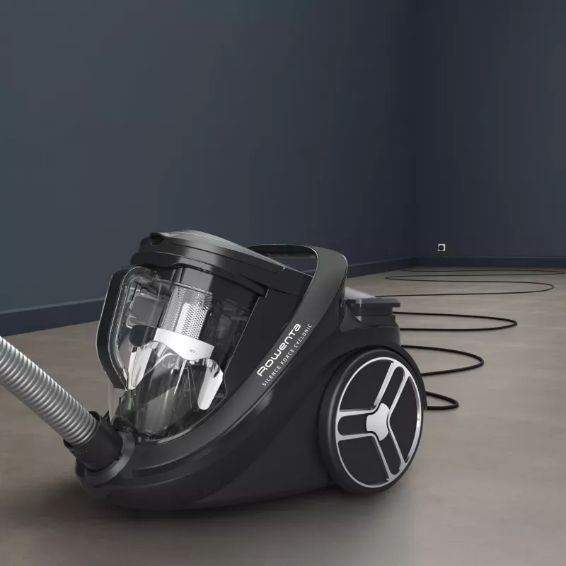 Cilindrinis dulkių siurblys Rowenta Silence Force RO7935 — 500 W, be maišelio, cikloninis, 2,5 l, HEPA, 59 dB