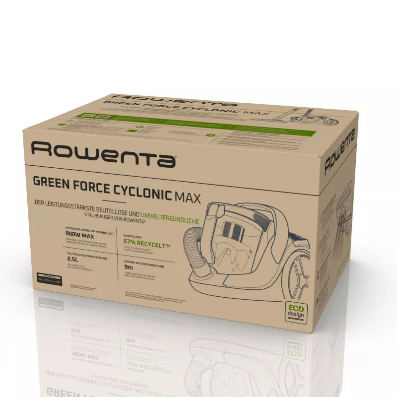 Rowenta RO7B12 2,5 L cilindrinis dulkių siurblys sausam valymui 900 W be maišelio