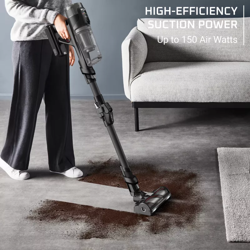 Rowenta X-Force Flex RH9L55E0 belaidis dulkių siurblys / elektrinis šepetys 2-in-1 belaidis dulkių siurblys Baterija Sausas Be maišelio 0,65 L Juoda