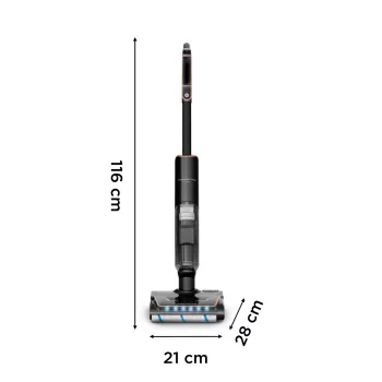Rowenta X-Clean 7 GZ5736E0 belaidis dulkių siurblys / elektrinė šluota Baterija Sausas ir šlapias valymas Be maišelio Juoda
