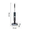 Rowenta X-Clean 7 GZ5735E0 belaidis dulkių siurblys / elektrinė šluota Baterija Sausam ir šlapiam valymui Be maišelio 0,5 L Juoda, Chromas