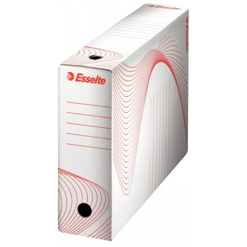 Esselte 128001 dokumentų laikymo dėžutė Kartonas Raudona, Balta