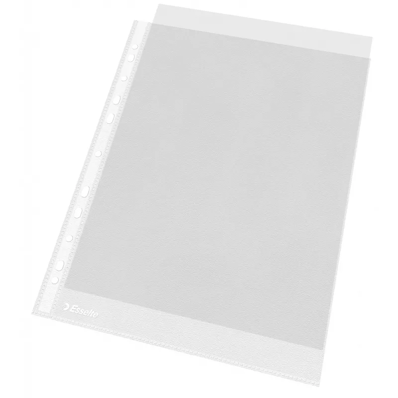 Esselte plastikiniai vokeliai A4 – Economy –, 210 x 297 mm (A4), permatomi, polipropilenas (PP), vertikalūs, įdėjimas iš viršaus, 230 mm