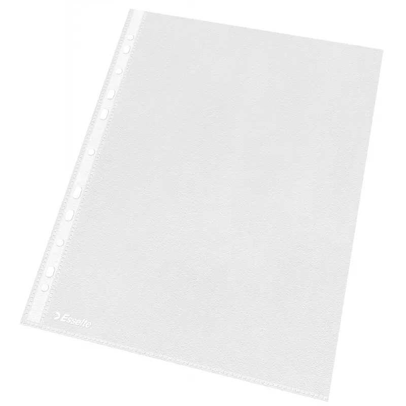 Esselte plastikiniai vokeliai A4 – Economy –, 210 x 297 mm (A4), permatomi, polipropilenas (PP), vertikalūs, įdėjimas iš viršaus, 230 mm