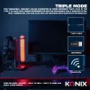 Konix PULSAR ausinės laidinės ir belaidės ant galvos žaidimams USB Type-C Bluetooth juodos