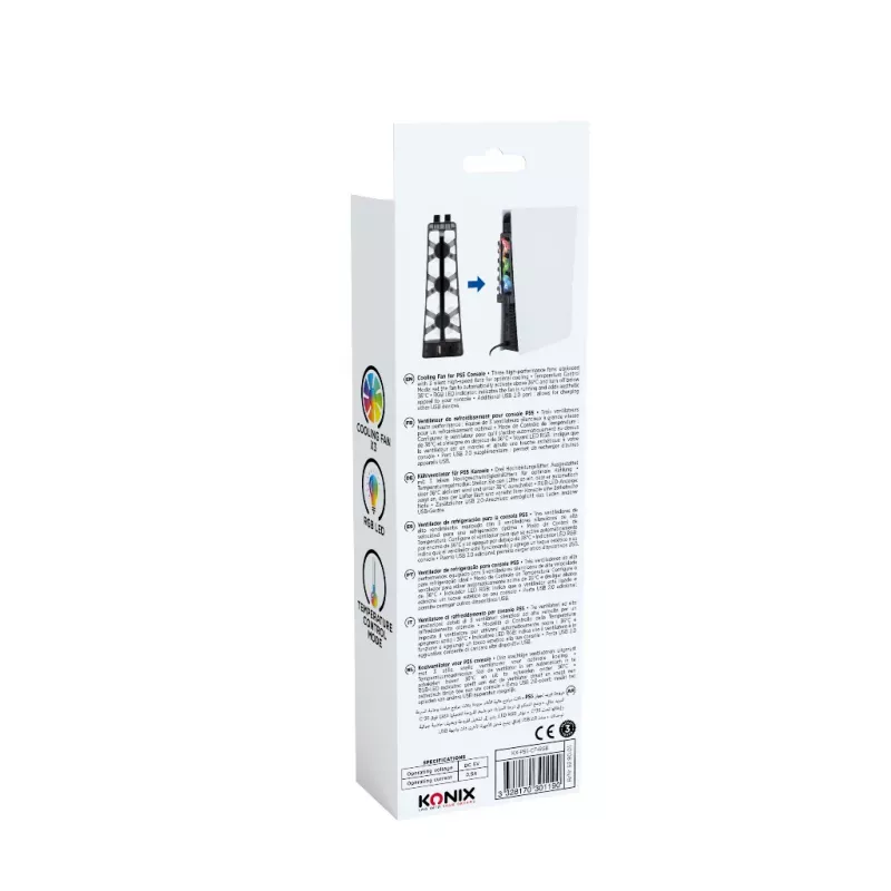 Konix 61889000052 žaidimų konsolės dalis / priedas Aušinimo ventiliatorius