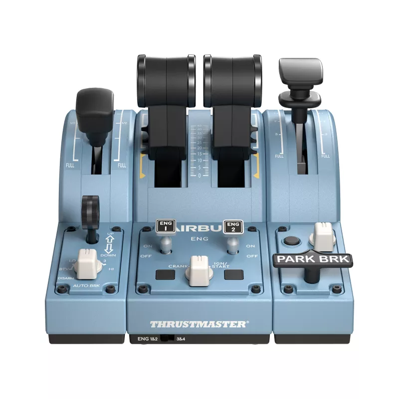 Thrustmaster TCA Quadrant Add-On Airbus Edition juoda, mėlyna skrydžio simuliatorius PC