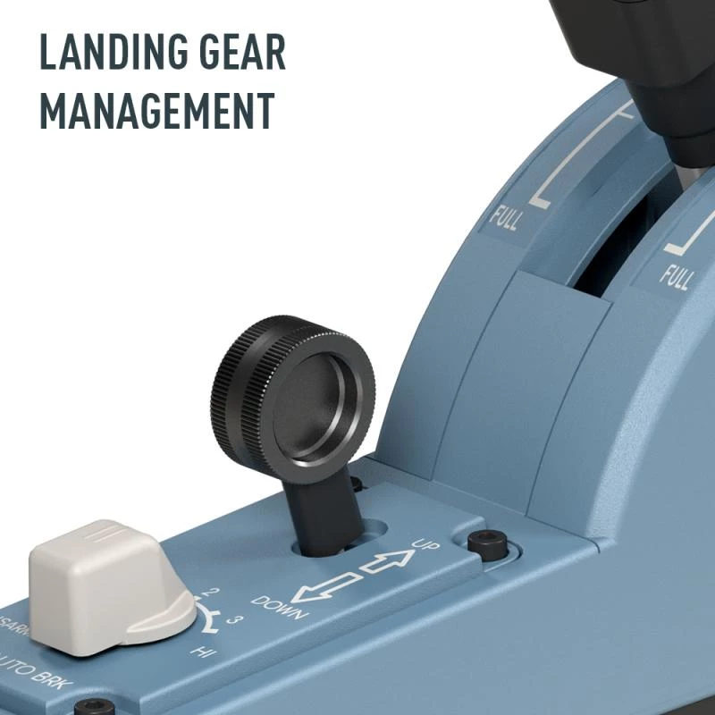 Thrustmaster TCA Quadrant Add-On Airbus Edition juoda, mėlyna skrydžio simuliatorius PC