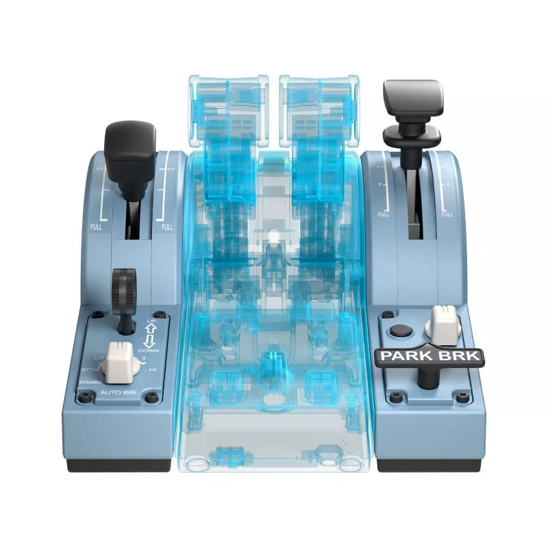 Thrustmaster TCA Quadrant Add-On Airbus Edition juoda, mėlyna skrydžio simuliatorius PC