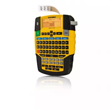 DYMO RHINO 4200 pramoninis etikečių spausdintuvas | AZERTY klaviatūra ir laiką taupantys spartieji klavišai | Patvarus etikečių spausdintuvas darbo vietoms ir intensyviems ženklinimo darbams