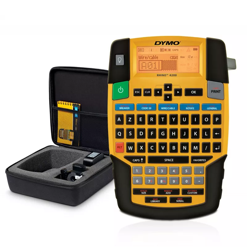 Etikečių spausdintuvas DYMO RHINO 4200 Kit Terminis perkėlimas AZERTY