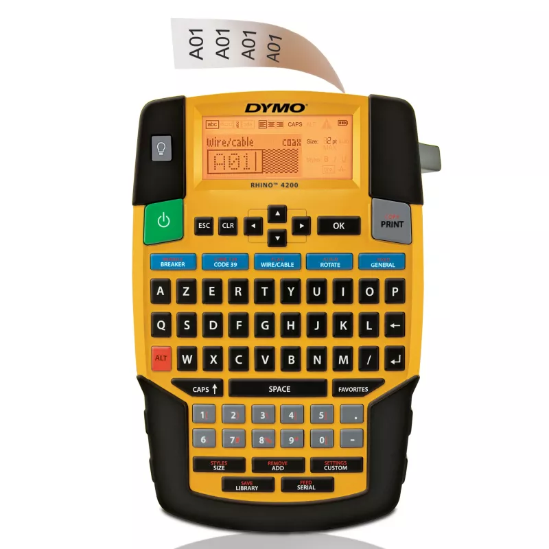 Etikečių spausdintuvas DYMO RHINO 4200 Kit Terminis perkėlimas AZERTY