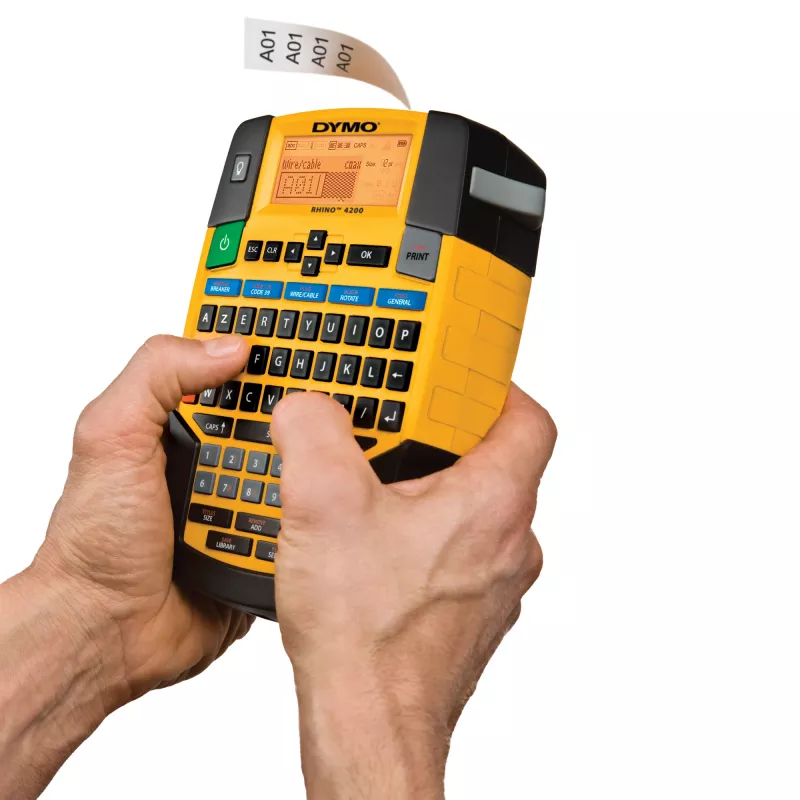 Etikečių spausdintuvas DYMO RHINO 4200 Kit Terminis perkėlimas AZERTY