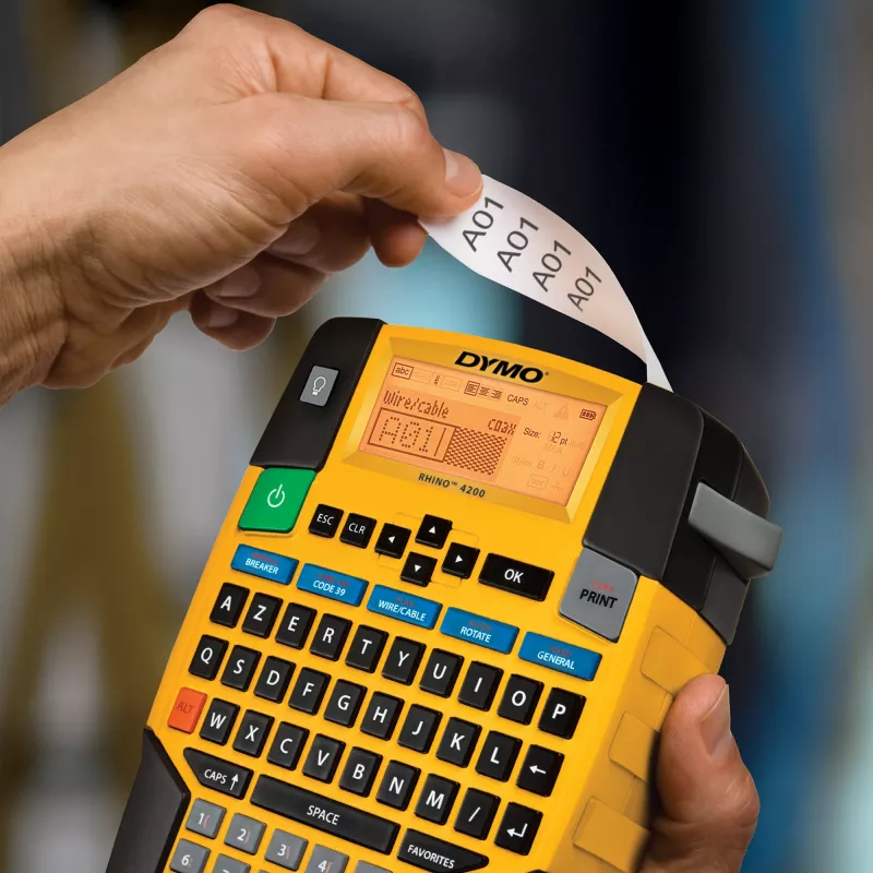 Etikečių spausdintuvas DYMO RHINO 4200 Kit Terminis perkėlimas AZERTY
