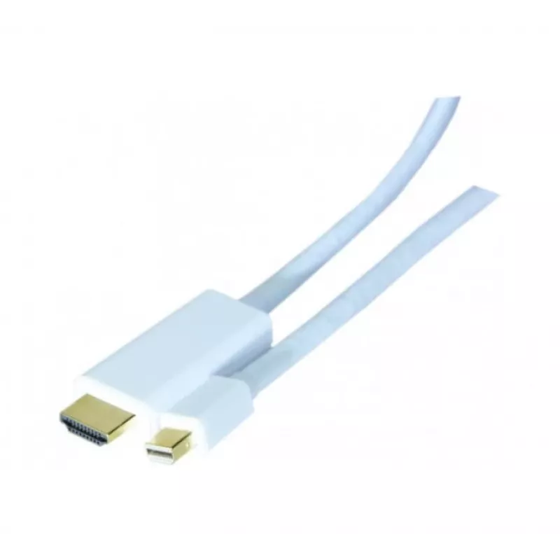 Hypertec 128061-HY vaizdo kabelio adapteris 2 m HDMI Type A (Standard) Mini DisplayPort Baltas