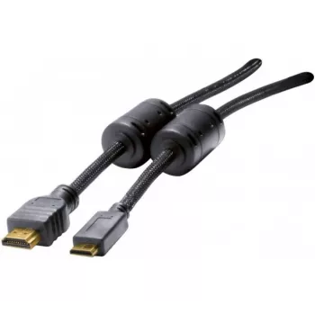 Hypertec 128271-HY HDMI laidas 2 m HDMI A tipo (standartinė) HDMI C tipo (mini) Juodas