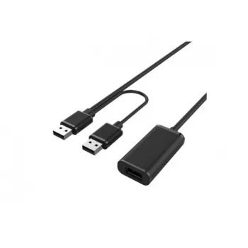 Hypertec 149221-HY USB laidas USB 2.0 20 m USB A 2 x USB A Juodas