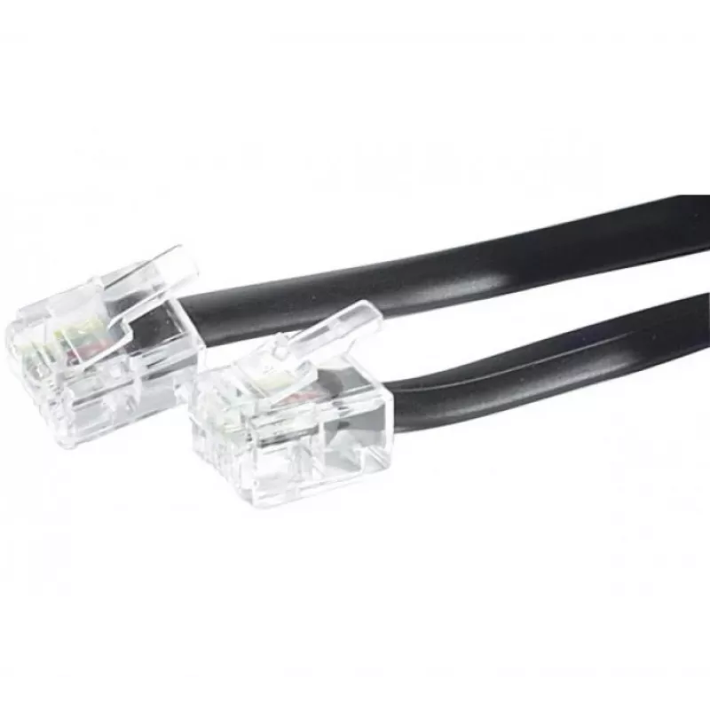 Telefono kabelis Hypertec 288100-HY 2 m Juodas RJ-11
