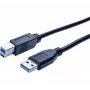 Hypertec 532467-HY USB kabelis USB 3.2 Gen 1 (3.1 Gen 1) 1.8 m USB A USB B juodas