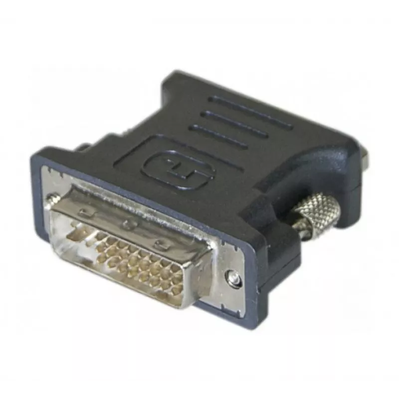 Hypertec 581449-HY kabelio jungties adapteris DVI-I VGA juodas