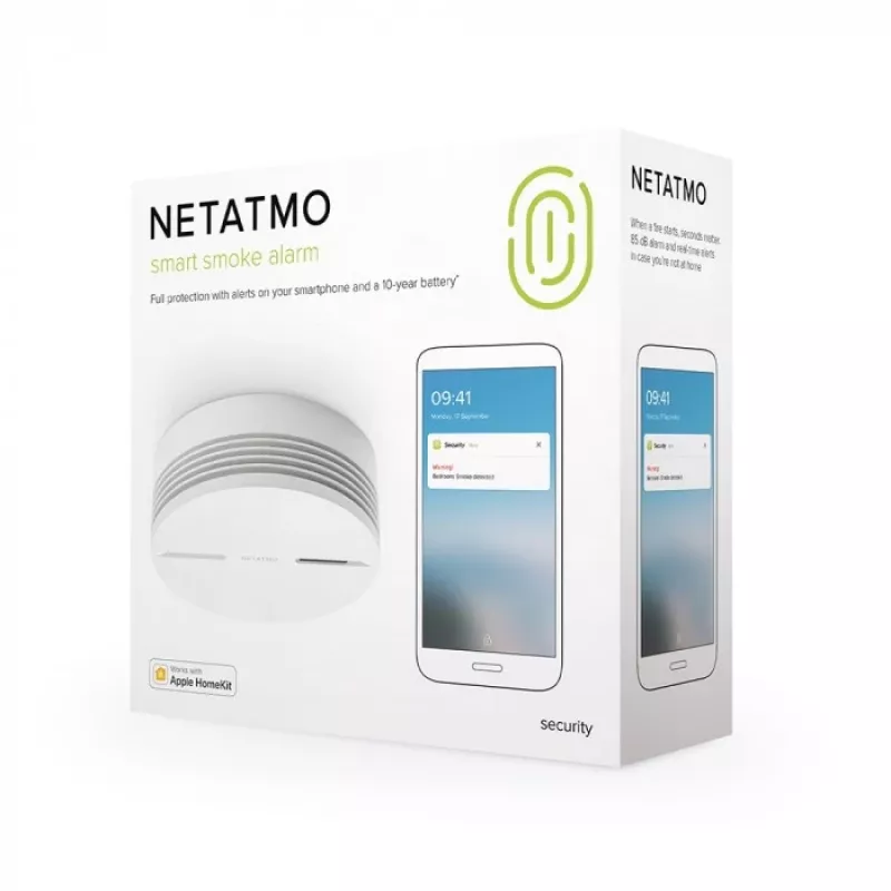 Netatmo NSA-DE išmanusis dūmų detektorius Fotoelektrinis atspindžio detektorius Sujungiamas Belaidis ryšys